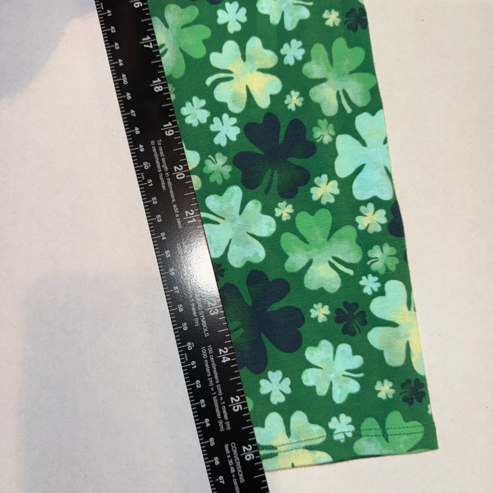 No Boundaries Women’s St Patricks Shamrock High Rise Ankle Leggings New S (4-6) - Picture 5 of 11